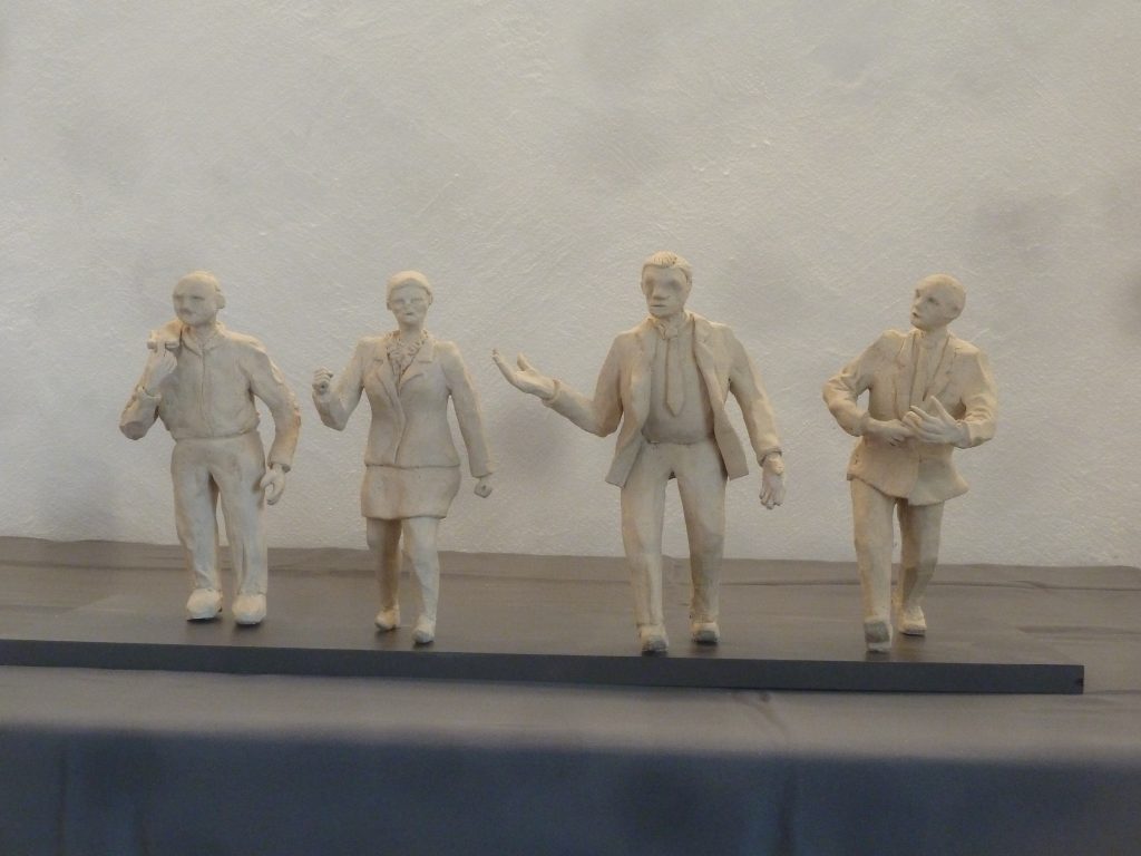 four managers going for lunch