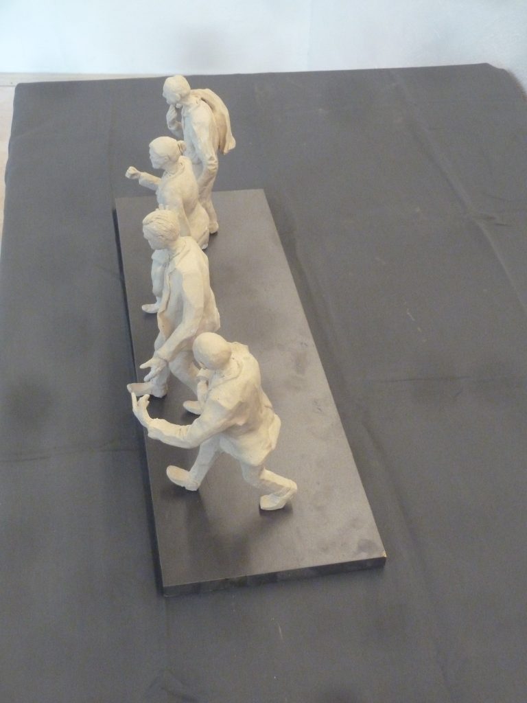 vier leitende angestellte von oben